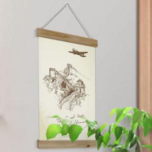 아트박스/꾸밈 pp383-우드스크롤_40CmX60Cm-중국만리장성(소형)