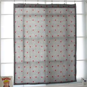 아트박스/모모제작소 러브샷 체크 북유럽 코튼 가리개커튼 104x1