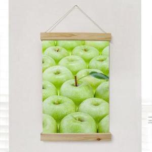 아트박스/꾸밈 th047-우드스크롤_40CmX60Cm-초록풋사과