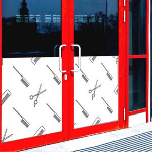 아트박스/꾸밈 cc432-미용실도구패턴_불투명유리시트