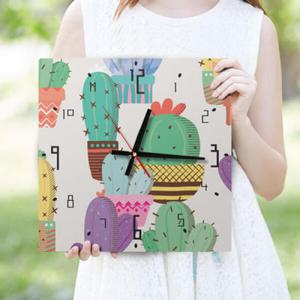 아트박스/꾸밈 ck629-선인장패턴_인테리어벽시계