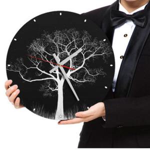 아트박스/꾸밈 ck658-밤을닮은나무_인테리어벽시계