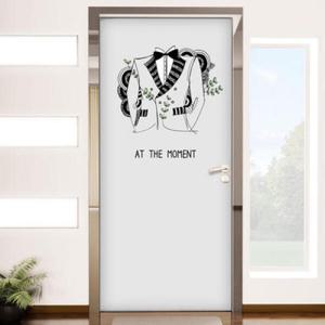 아트박스/꾸밈 ca508-그순간남자와여자_현관문시트지