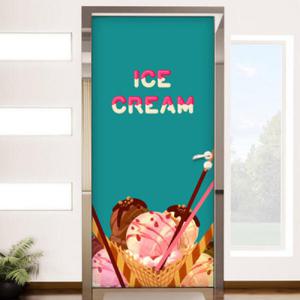 아트박스/꾸밈 ik595-달달시원한아이스크림_현관문시트지