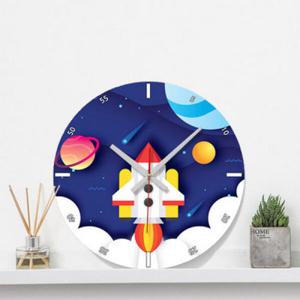 아트박스/꾸밈 ck657-떠나자우주로_인테리어벽시계