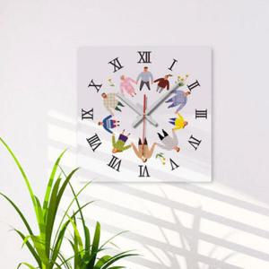 아트박스/꾸밈 ck675-손에손잡고_인테리어벽시계