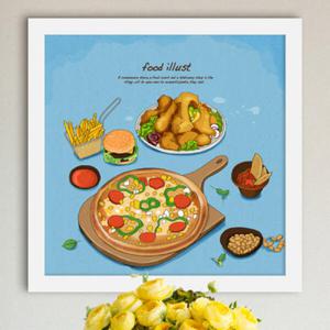 아트박스/꾸밈 iw928-일러스트푸드_패스트푸드_인테리어액자