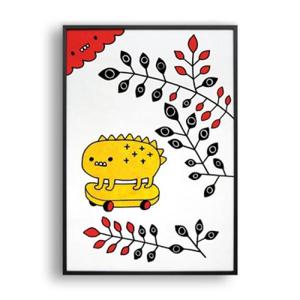 아트박스/올뉴프레임 7월이네 (화투 시리즈) / 일러스트 액자