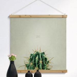 아트박스/꾸밈 cm991-우드스크롤_90CmX90Cm-빈티지감성선인장