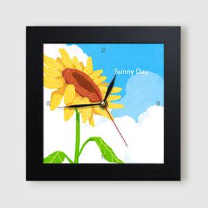 아트박스/꾸밈 ct923-써니데이해바라기_미니액자벽시계