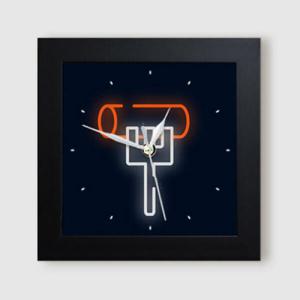 아트박스/꾸밈 it473-분식네온아이콘_미니액자벽시계