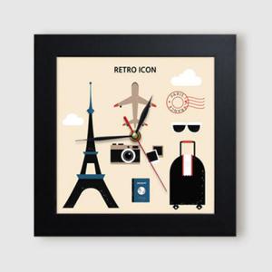 아트박스/꾸밈 ct843-레트로아이콘_미니액자벽시계