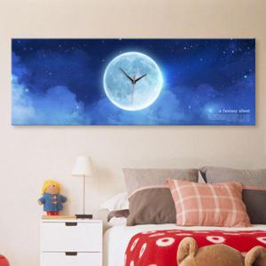 아트박스/꾸밈 ct137-어둠을밝히는둥근달_대형노프레임벽시계