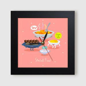 아트박스/꾸밈 ct870-스페셜푸드_분식_간식_미니액자벽시계