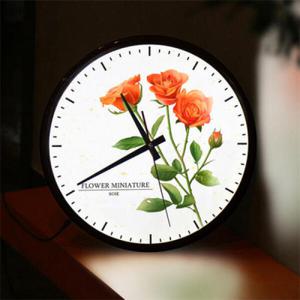 아트박스/꾸밈 nf008-LED시계액자35R_아름다운장미