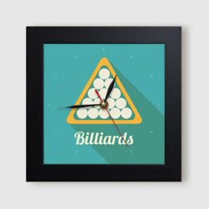 아트박스/꾸밈 ct888-당구의매력_미니액자벽시계