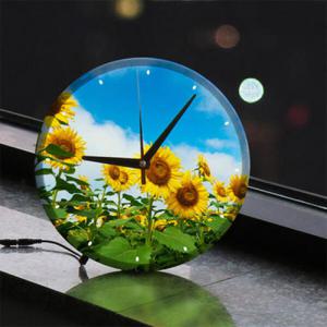 아트박스/꾸밈 nf103-LED시계액자25R_청명한하늘과해바라기