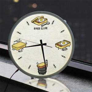 아트박스/꾸밈 nf056-LED시계액자35R_추억의도시락
