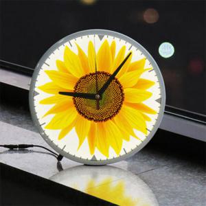 아트박스/꾸밈 nf093-LED시계액자25R_풍수복을부르는해바라기