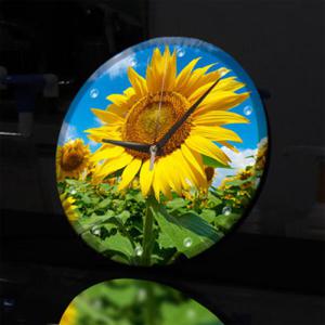 아트박스/꾸밈 nf111-LED시계액자25R_풍수밝은기운해바라기