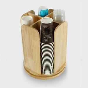 아트박스/디자인엔씨 원목 원형스윙컵디스펜서