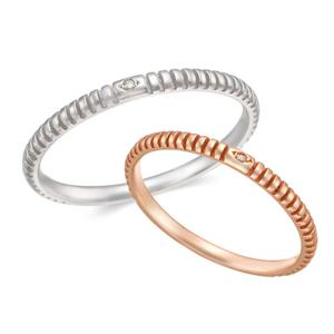 라디오사 14K 다이아 커플링 G14D-5916RO / 남녀한쌍 커플반지