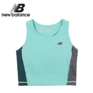 뉴발란스 여성 스튜디오 컬러블록 크롭탑(NBN963W202-84)_민트