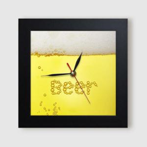 아트박스/꾸밈 it430-거품맥주_미니액자벽시계