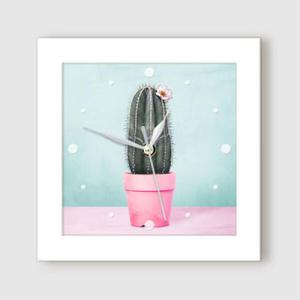 아트박스/꾸밈 it395-컬러풀선인장아트_미니액자벽시계