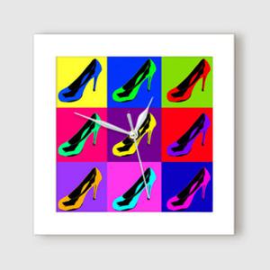 아트박스/꾸밈 it402-컬러풀패션팝아트_미니액자벽시계