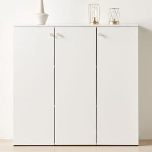 우탄 1200 수납장 화이트 높은 거실 선반장 (착불)