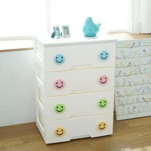 아트박스/보노하우스 해피플러스 4단 서랍장 화이트오크상판 아