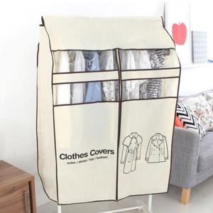 아트박스/가쯔 캐릭터더블윈도우행거옷커버지퍼식매립형