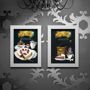 아트박스/꾸밈 ix226-카페의블랙포인트액자세트_인테리어액자