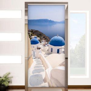 아트박스/꾸밈 tl440-산토리니가는길_현관문시트지