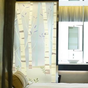 아트박스/낭만창고 ncdr111-행복한 자작나무숲-샤워부스 유리문