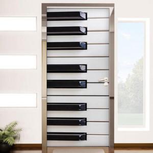 아트박스/꾸밈 tl410-음악이흐르는피아노건반_현관문시트지