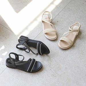 여성 2컬러 베이직 스트라이프 샌들 UH-lu5331