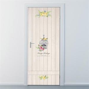 아트박스/낭만창고 ncbr068-빈티지 새장-무늬목-현관문시트지