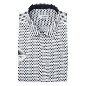 [에스티듀퐁(셔츠)]네이비 물고기 모티브 슬림핏 반소매 셔츠 SE5MM22HS760SNY