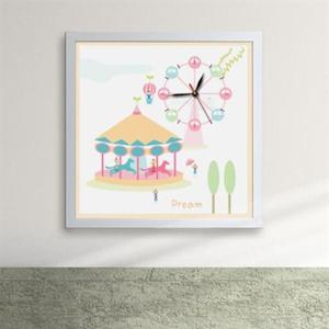 아트박스/꾸밈 cx167-놀이공원은 즐거워 액자시계