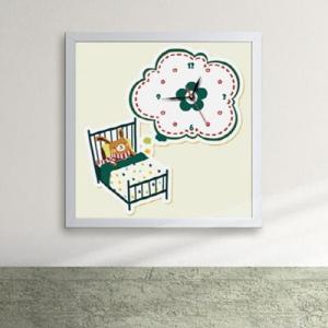 아트박스/꾸밈 iy166-토끼의 겨울잠 액자시계