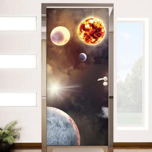 아트박스/꾸밈 ch129-우주의 세계_현관문방문시트지