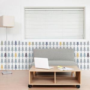 아트박스/꾸밈 cm173-북유럽스타일트리_가로형뮤럴시트지_뮤럴시