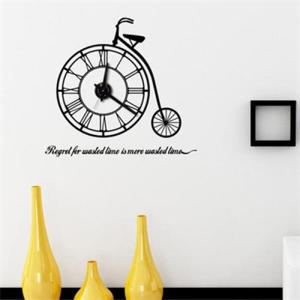 아트박스/꾸밈 pk018-로맨틱 클래식자전거_그래픽시계(대형)