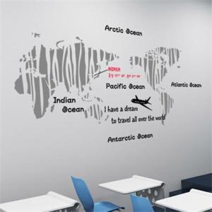 아트박스/꾸밈 pg001-지브라패턴월드맵