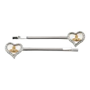 비비안웨스트우드 67030018 02P556 페트라 하트 바비핀 헤어클립