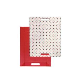 아트박스/필앤코 프리폼 양면 트레이/식탁매트 (중)-레드/도트