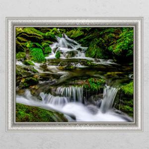 아트박스/꾸밈 ih729-시원한수채화같은폭포_창문그림액자
