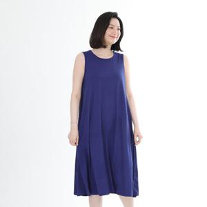 [애비뉴투지]플레어 사선 루즈핏 여름 나시 롱 홈 원피스 O07226